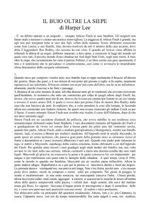 [To Kill a Mockingbird 01] • Il buio oltre la siepe